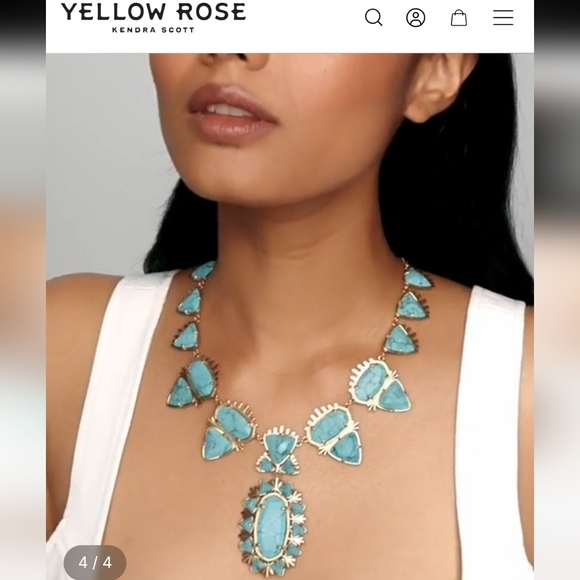 Havana Vintage Silver Statement Necklace  - Picture 6 of 7